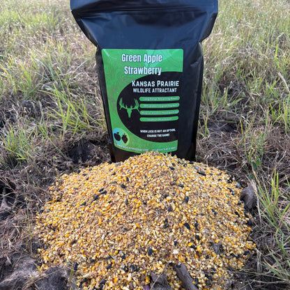 4 pack deer attractant Save $5 2 Green Apple, 1 Sugar coated corn and 1 Sugar coated cotton seed
