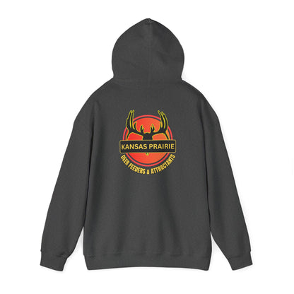 Kansas Prairie Deer Feeders and Attractant Unisex Heavy Blend™ Hooded Sweatshirt