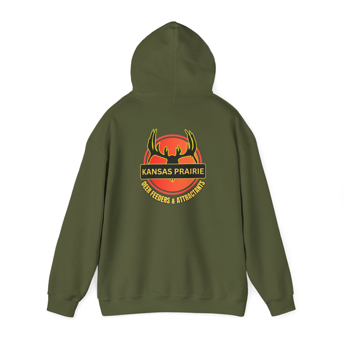 Kansas Prairie Deer Feeders and Attractant Unisex Heavy Blend™ Hooded Sweatshirt