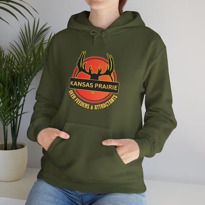 Kansas Prairie Deer Feeders and Attractant Unisex Heavy Blend™ Hooded Sweatshirt