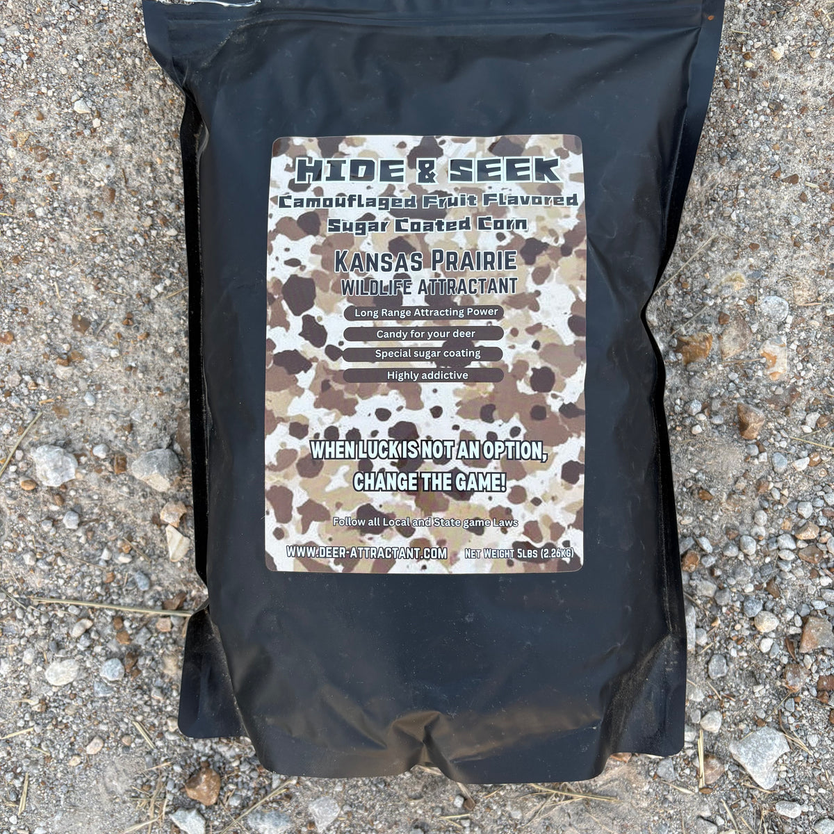 Hide & Seek camouflaged fruit flavored sugar coated corn