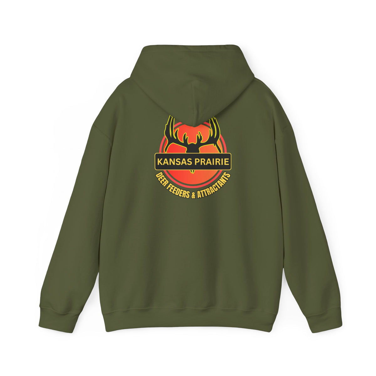 Kansas Prairie Deer Feeders and Attractant Unisex Heavy Blend™ Hooded Sweatshirt