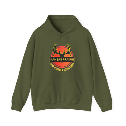 Kansas Prairie Deer Feeders and Attractant Unisex Heavy Blend™ Hooded Sweatshirt