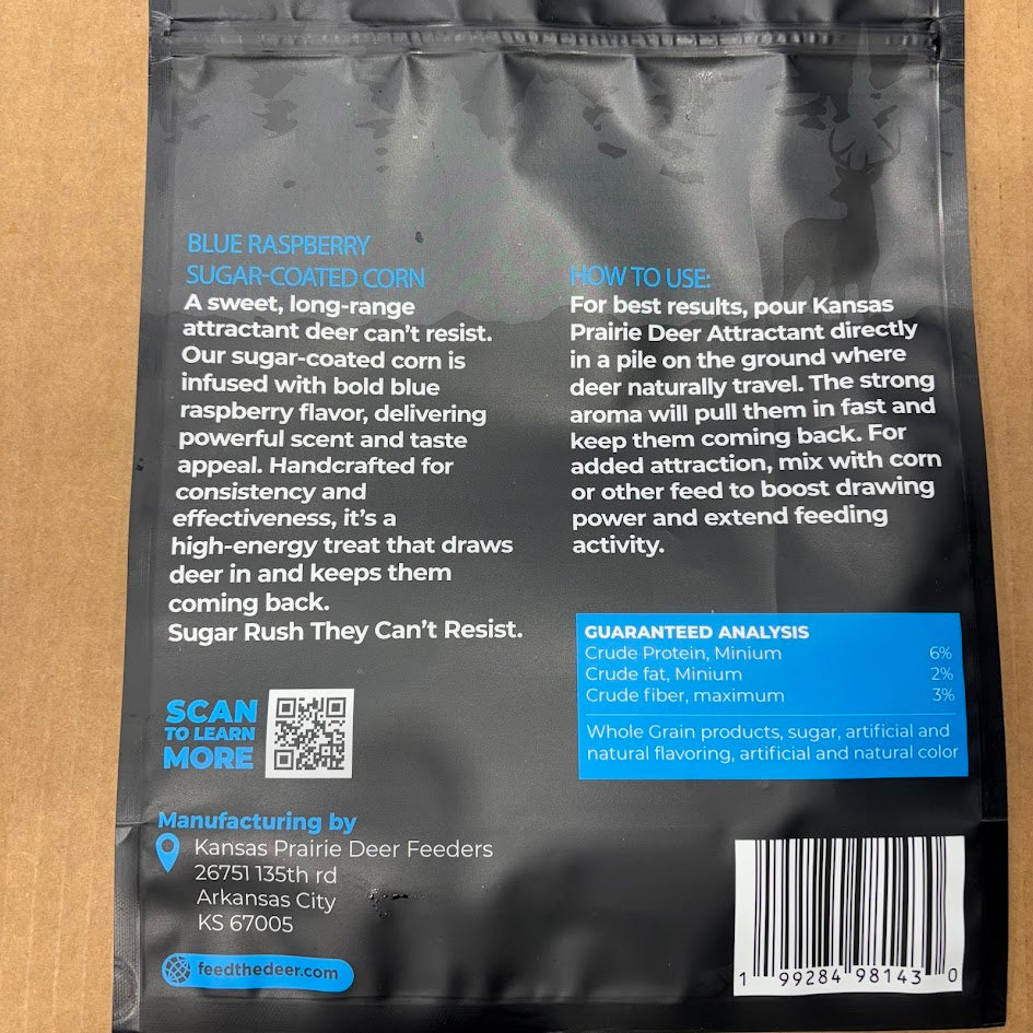 Blue Raspberry Sugar Coated Corn 5lb bag