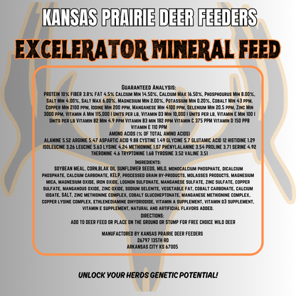 20lb bucket of Excelerator Supercharged Mineral Feed