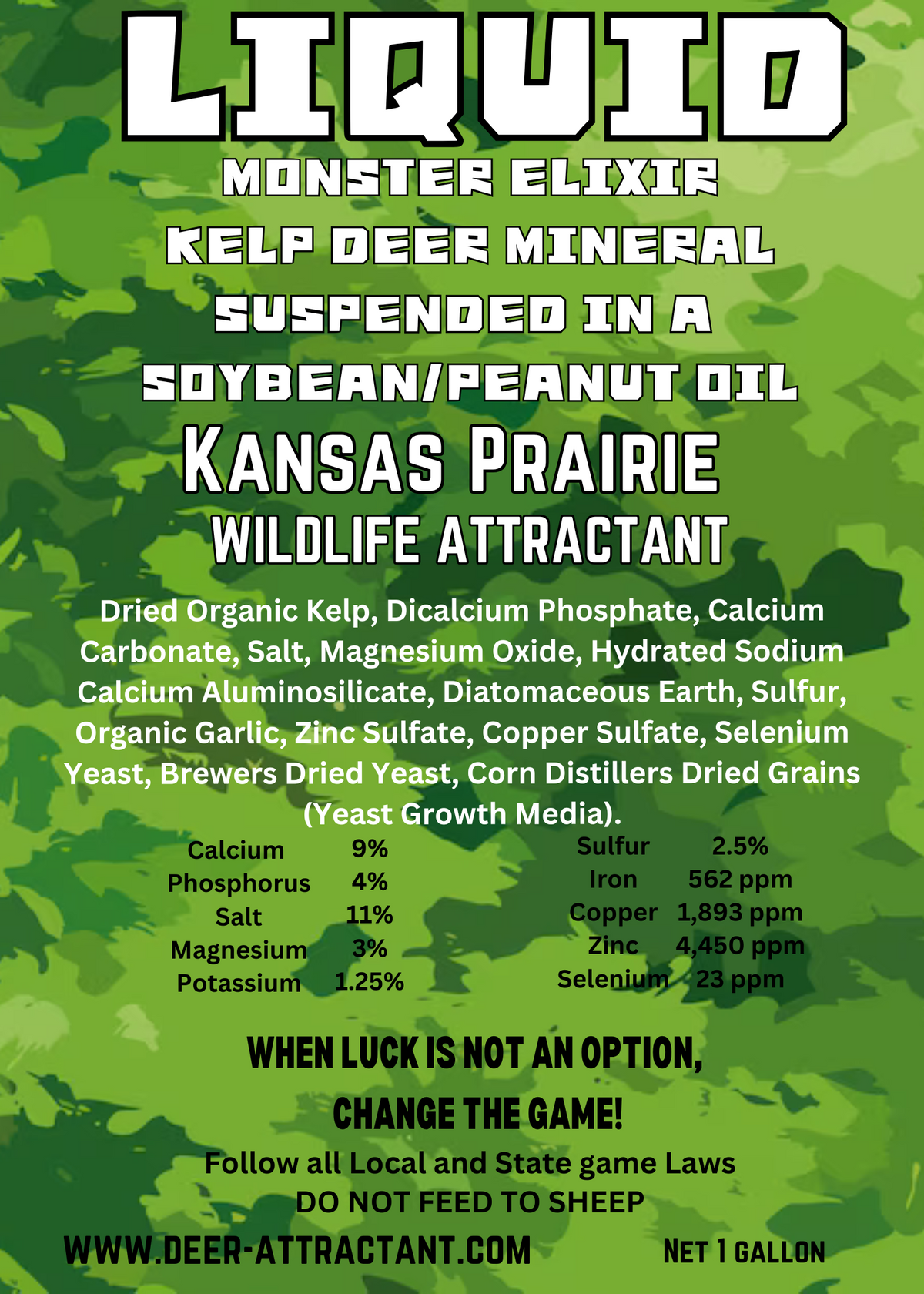 5 gallon bucket Deer Mineral Combo Kit