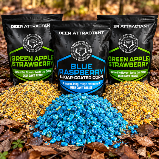 3-Pack Deer Attractant Variety Pack – Green Apple Strawberry & Blue Raspberry